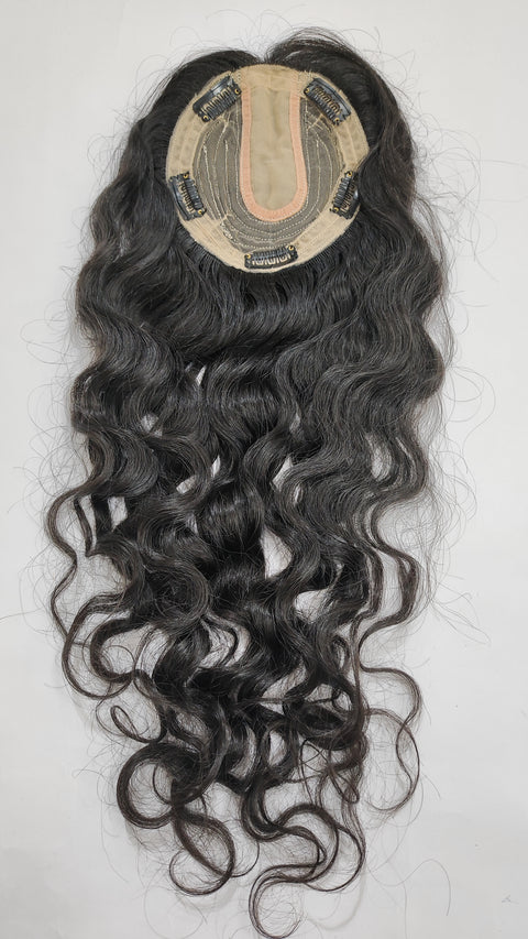 Lace With Weft Hair Topper