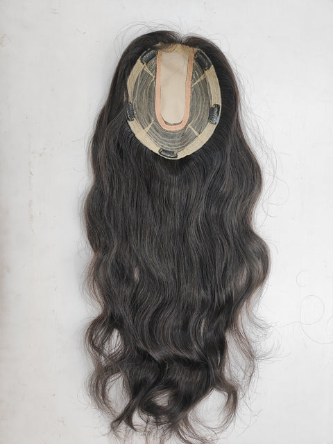 Lace With Weft Hair Topper